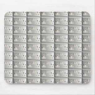 Mousepad Soquete de Plug-Socket AC BS 1363 do Reino Unido [