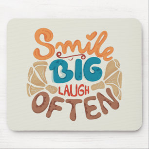 Mousepad Sorria Grande Muitas Vezes: Alegria