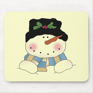 Mousepad Sorrindo Camisetas e presentes de boneco de neve