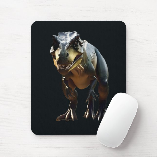 Mousepad **"Sorriso Aterrador: O T-Rex Sorrindo"** (Com mouse)