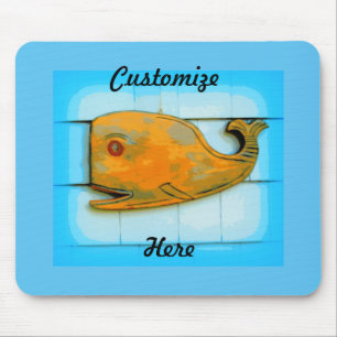 Mousepad Sorriso de azul-baleia feliz Thunder_Cove