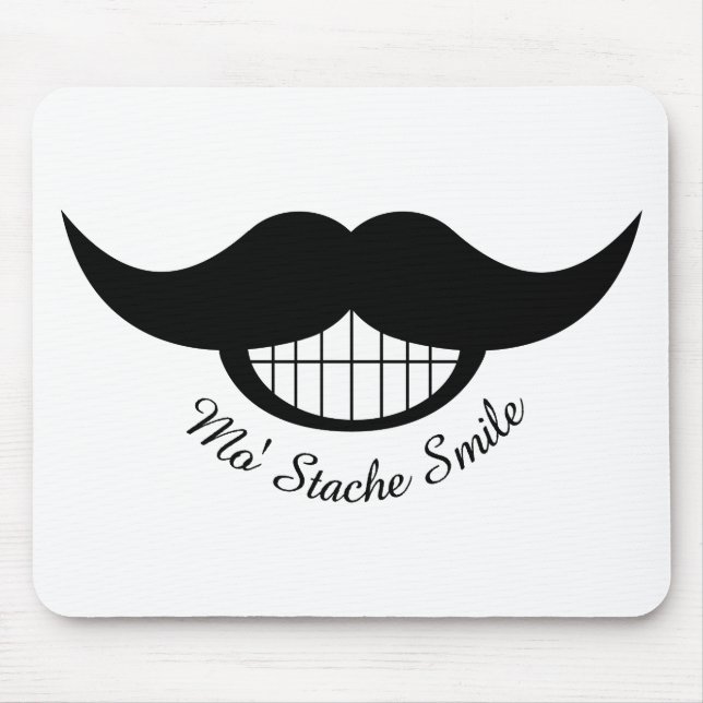 Mousepad Sorriso de bigode (Frente)