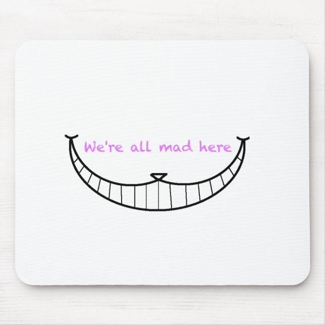Mousepad Sorriso do gato de Cheshire (Frente)