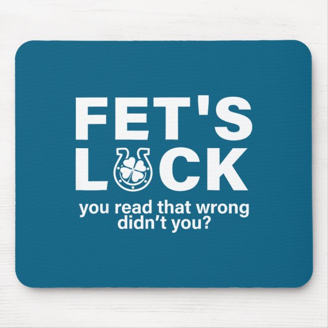 Mousepad Sorte de Fet Ilustração Irlandesa de St Patricks (Frente)