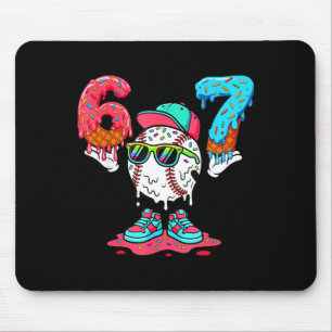Mousepad Sorvete de Beisebol Gotejante Número 67 Jogador 67