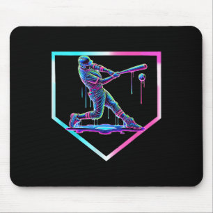 Mousepad Sorvete de beisebol Placa inicial de beisebol Boys