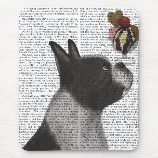Mousepad Sorvete de Boston Terrier (Frente)
