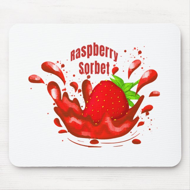 Mousepad Sorvete de framboesa (Frente)