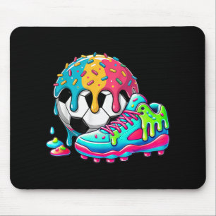 Mousepad Sorvete de Futebol Drip Para Meninos Meninas Crian