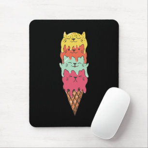 Mousepad Sorvete de Gato   Kawaii Kittens