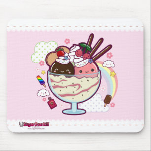 Mousepad Sorvete de Kawaii