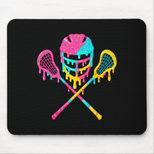 Mousepad Sorvete do capacete Lacrosse Drip Lax
