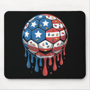 Mousepad Sorvete Gota Homens Mulheres Jogo Bandeira America