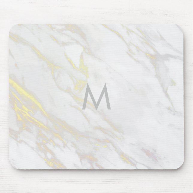 Mousepad Sotaque de ouro branco moderno (Frente)