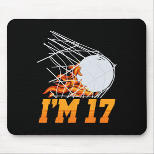 Mousepad Sou 17 jogador de Lacrosse Net Sports Teen 17th Bi