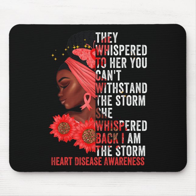 Mousepad Sou a Tempestade Mulheres Negras Sobrevivência da  (Frente)