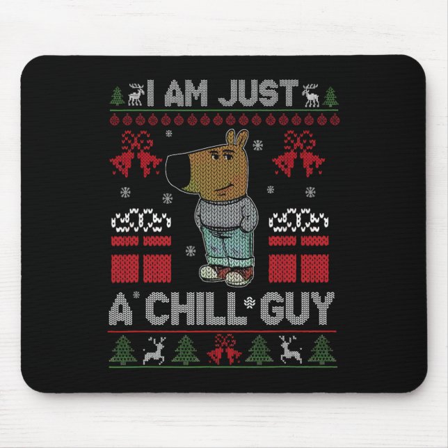 Mousepad Sou apenas uma Cara de frio que gosta do Meme de N (Frente)