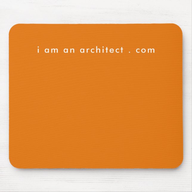 Mousepad Sou Arquiteto Seu Endereço De Site Simples Moderno (Frente)