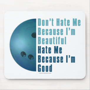 Mousepad Sou Bonita, Sou Boliche Azul