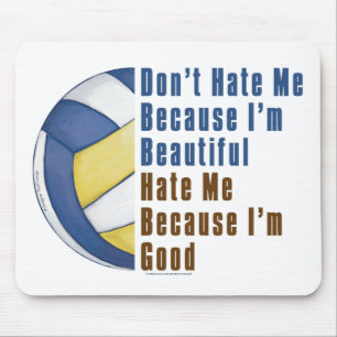 Mousepad Sou Bonito, Sou Bom Voleibol