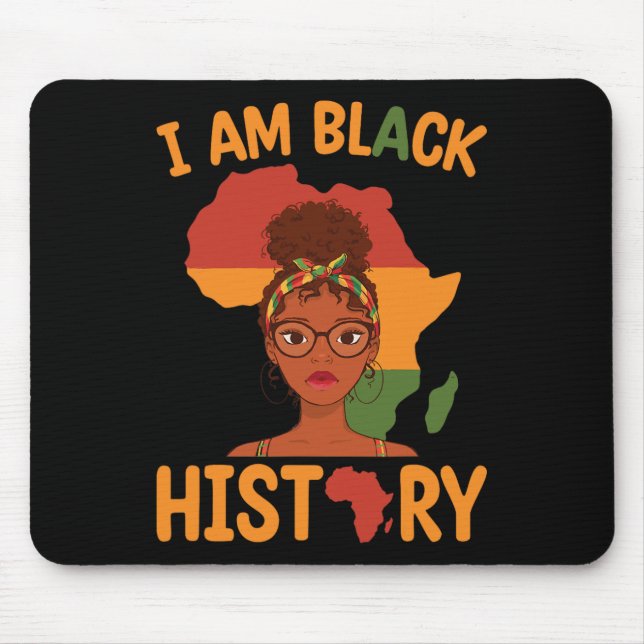 Mousepad Sou Dia de as mães de História Negra Depende de Ju (Frente)
