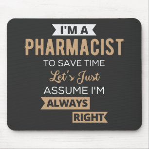 Mousepad Sou Farmacêutico para Economizar Vamos de tempo.