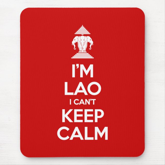 Mousepad Sou Lao Não posso ficar calmo (Frente)