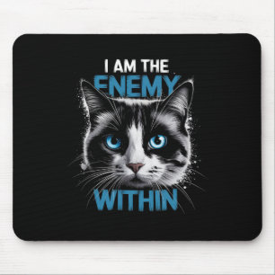 Mousepad Sou o Inimigo Interno Votando Trump Eleição Trump