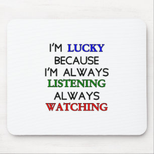 Mousepad Sou sortudo