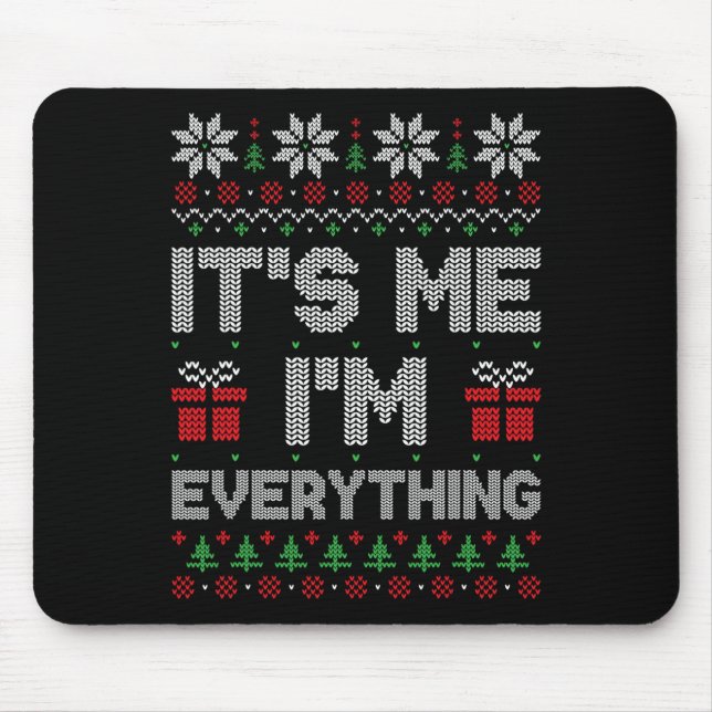 Mousepad Sou tudo o que ele quer no Natal Casal M (Frente)