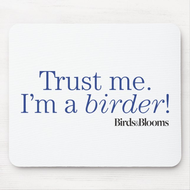 Mousepad Sou um Birder (Frente)