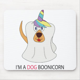 Mousepad Sou um Cachorro Boonicorn Cute Ghost Unicorn