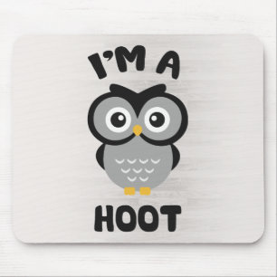 Mousepad Sou um Hoot (Coruja Bonita Pun)