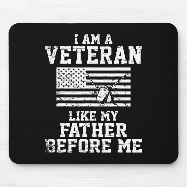 Mousepad Sou Um Veterano Como Meu Pai Antes De Mim Veterano (Frente)