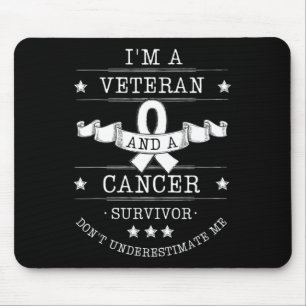 Mousepad Sou um Veterano e Cancer Sobrevivente de câncer Aw