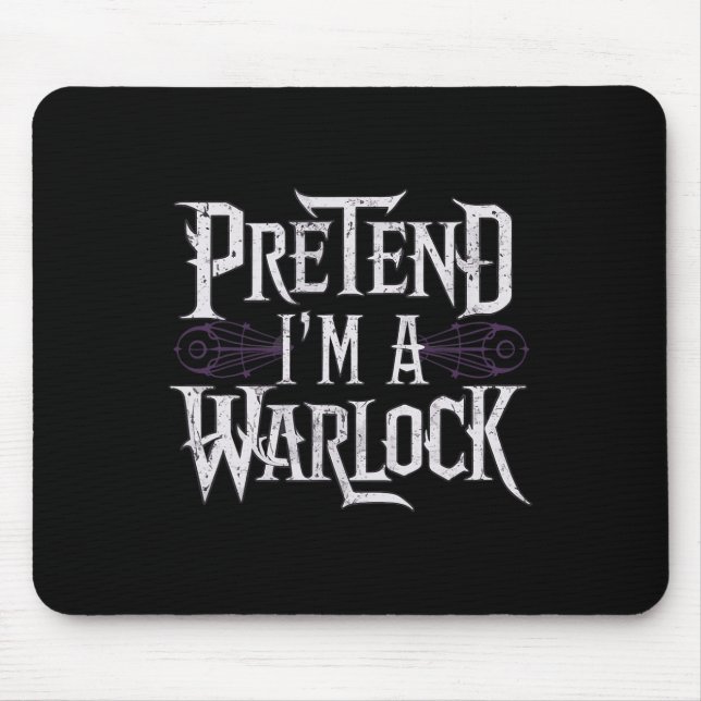 Mousepad Sou um Warlock (Frente)