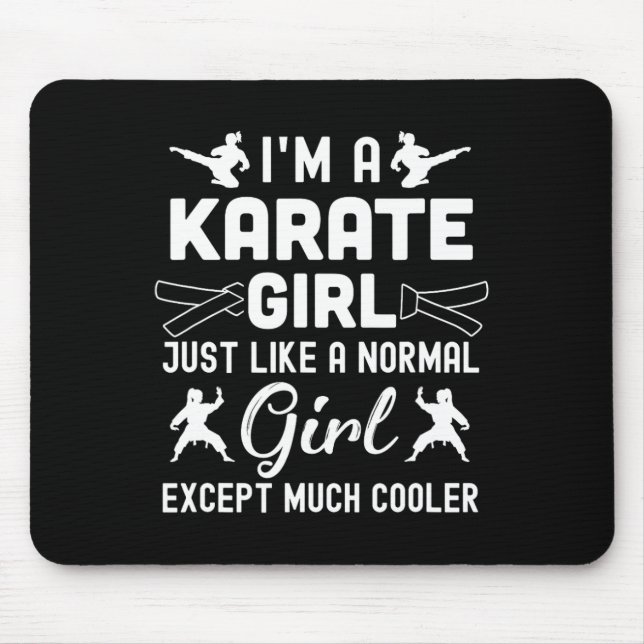 Mousepad Sou uma Design de Karate Girls para Mulheres Karat (Frente)