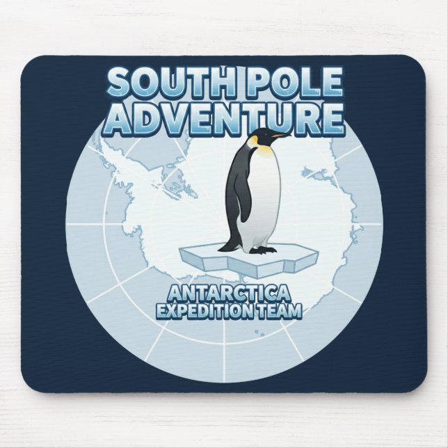 Mousepad South Pole Adventure Antarctica Expedition Team (Frente)