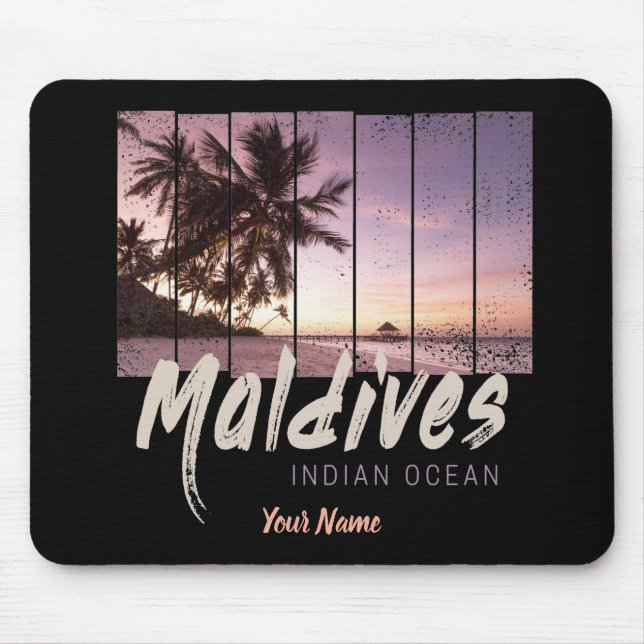 Mousepad Souvenir vencido do pôr do sol no Oceano Índico Ma (Frente)