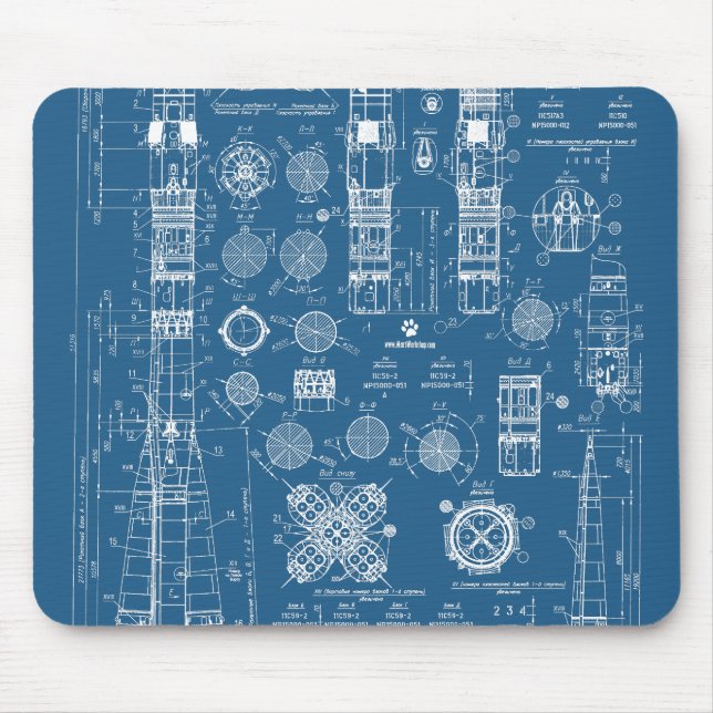 Mousepad Soyuz Blanco (Frente)