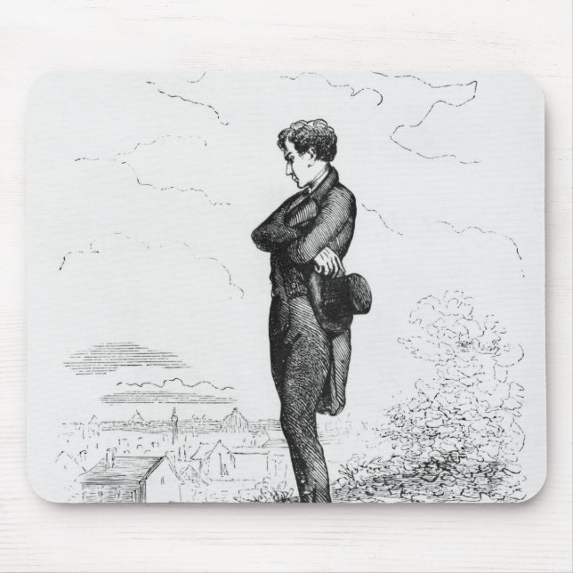 Mousepad Sozinho esquerdo, Rastignac andou algumas etapas (Frente)