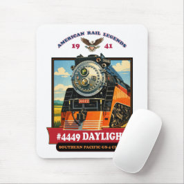 Mousepad SP GS-4 Daylight 4449 Steam Locomotive Retro Print
