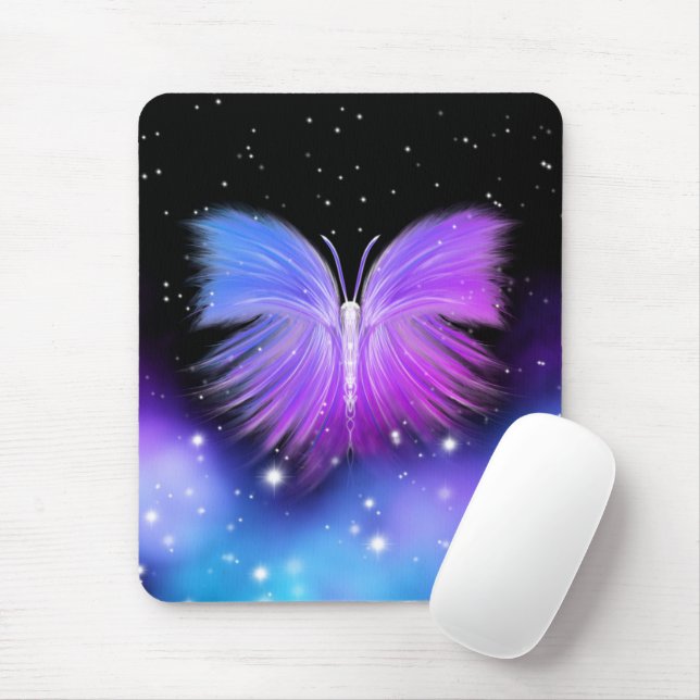 Mousepad Space Fantasy Butterfly Cosmmic (Com mouse)