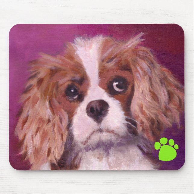 Mousepad Spaniel de rei Charles (Frente)