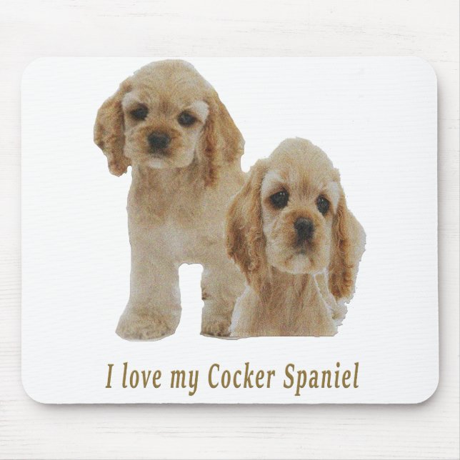 Mousepad spaniels de cocker (Frente)