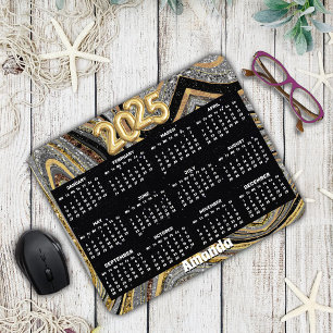 Mousepad Sparkle Glitter - cinza de arte de mármore girly 2