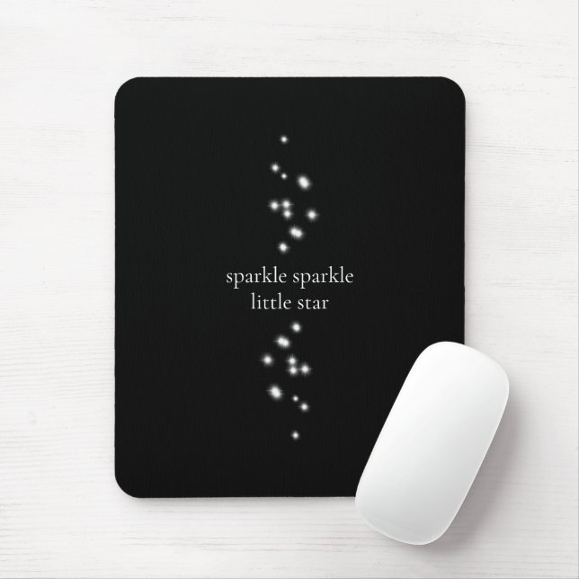 Mousepad Sparkle Sparkle Little Star Black Starlight (Com mouse)