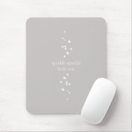 Mousepad Sparkle Sparkle Little Star Silver Cinza