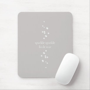 Mousepad Sparkle Sparkle Little Star Silver Cinza