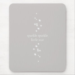 Mousepad Sparkle Sparkle Little Star Silver Cinza